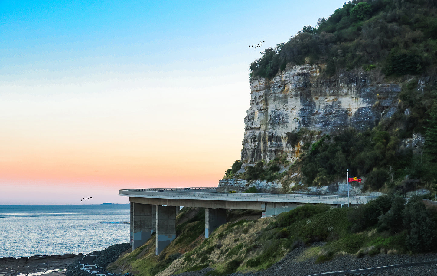 Colourful Sunset at Sea Cliff Bridge